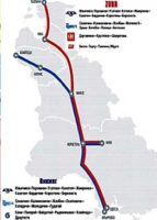 Карта 1. Маршрут поездов Викинг и Зубр