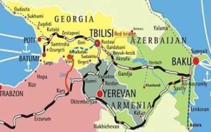Map 2. New Kars-Akhalkalaki railway line from the Baku-Tbilisi-Kars project