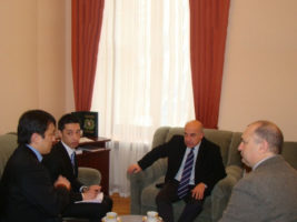 Встреча Генерального секретаря ГУАМ Чечелашвили с Первым секретарем Посольства Японии в Украине Сюнсуке