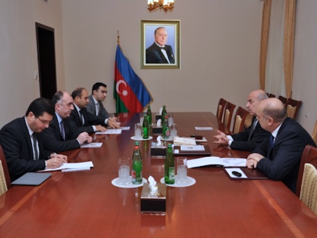 GUAM Secretary General Chechelashvili received by Minister of Foreign Affairs of the Republic of Azerbaijan Mamedyarov