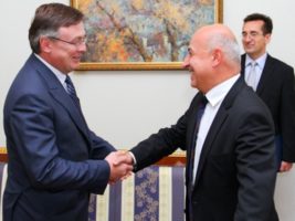 GUAM Secretary General Chechelashvili received by Minister of Foreign Affairs of Ukraine Kozhara