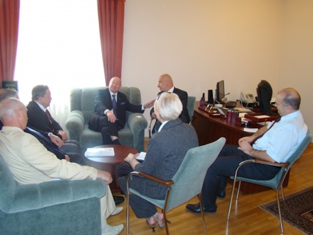 Meeting of GUAM Secretary General Mr. V.Chechelashvili with IRU Secretary General Mr. M.Marmy