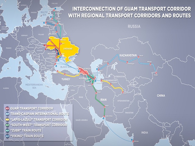 GUAM transport corridor in the international connectivity architecture